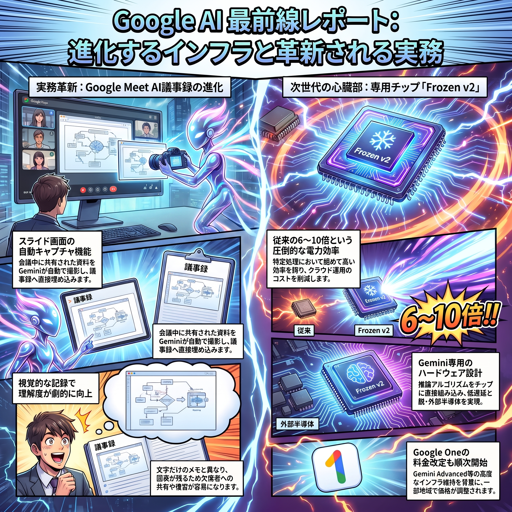 Google Meetビジュアル自動化とTPU計算パイプライン