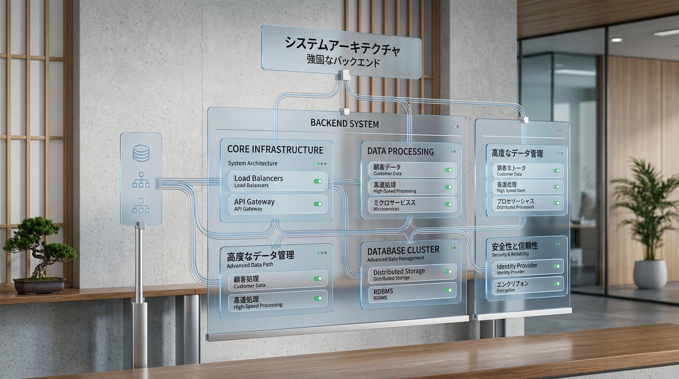 高度なシステムとAIの連携イメージ